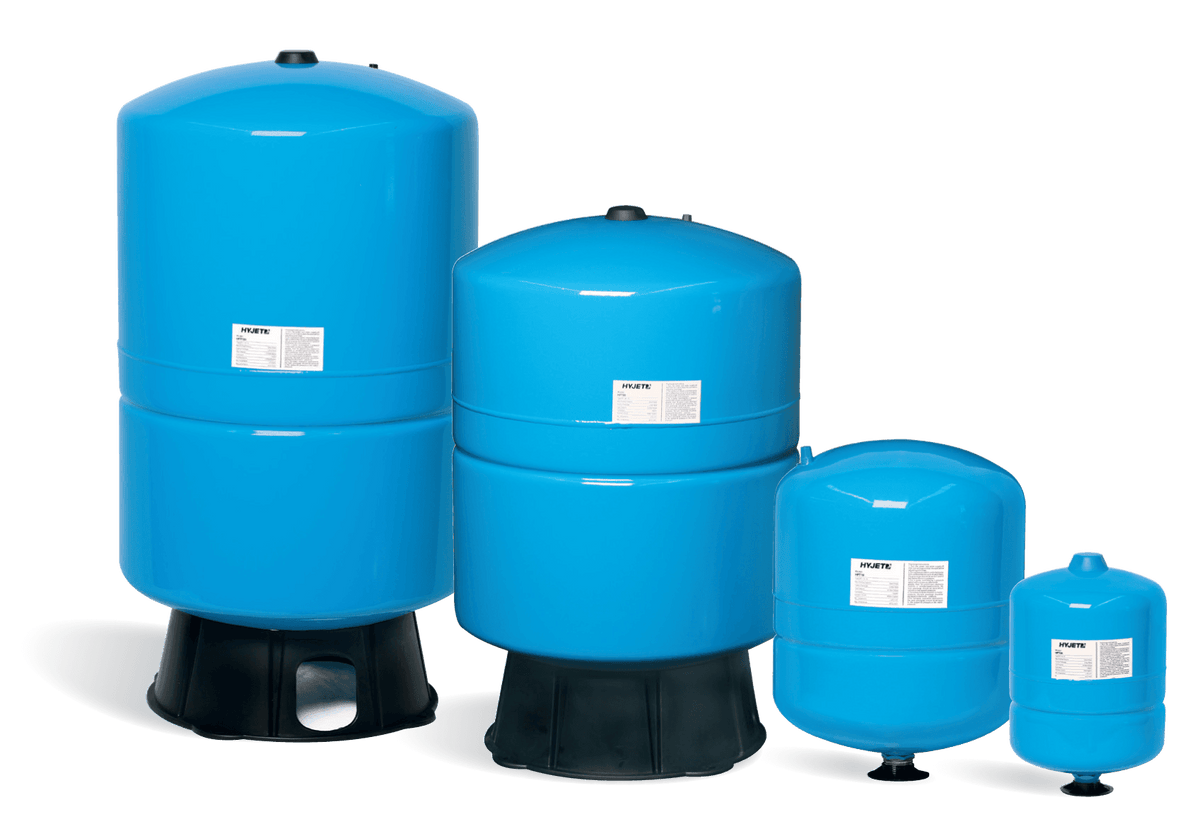 Hyjet Vertical Diaphragm Pressure Tank - 10 Bar, 2L to 150L