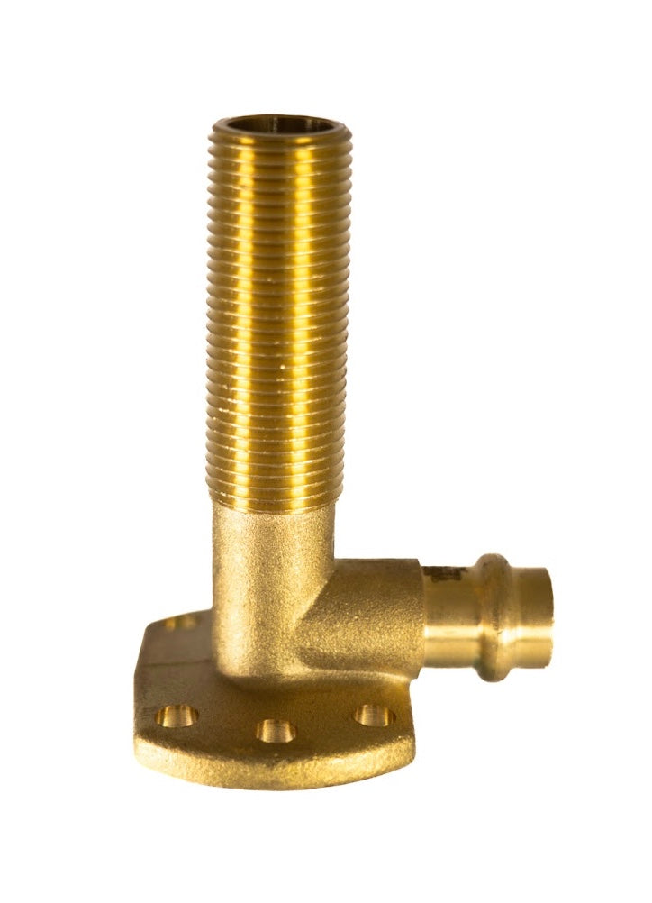 Water Copper Press Elbow Lugged Male