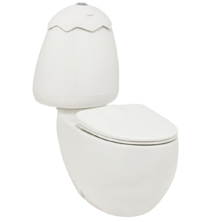 Egg Junior Close Coupled Suite, White Cistern Lid, Standard Pan Connector