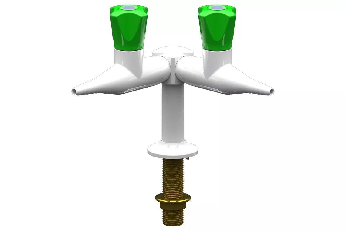Slimline Two Way 90 Degree Bench Mounted Laboratory Tap (Water)