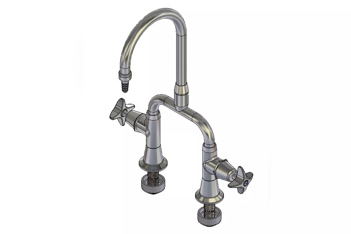 School Pattern Type 13 Laboratory Mixing Set With Swivel Outlet