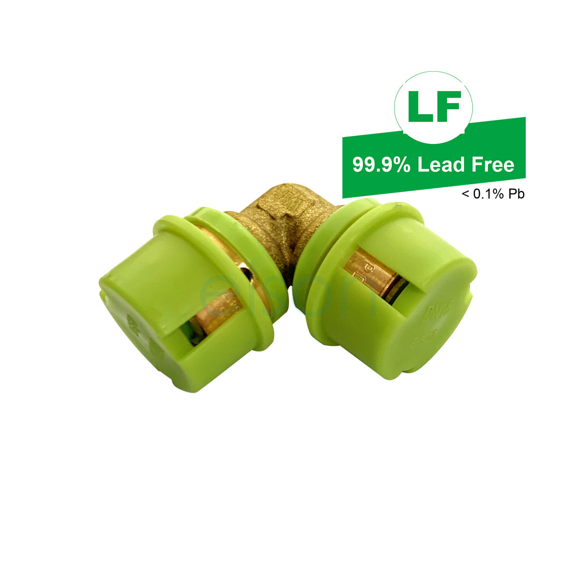 EPS Crimp Water & Gas Lead Free Dual Elbow