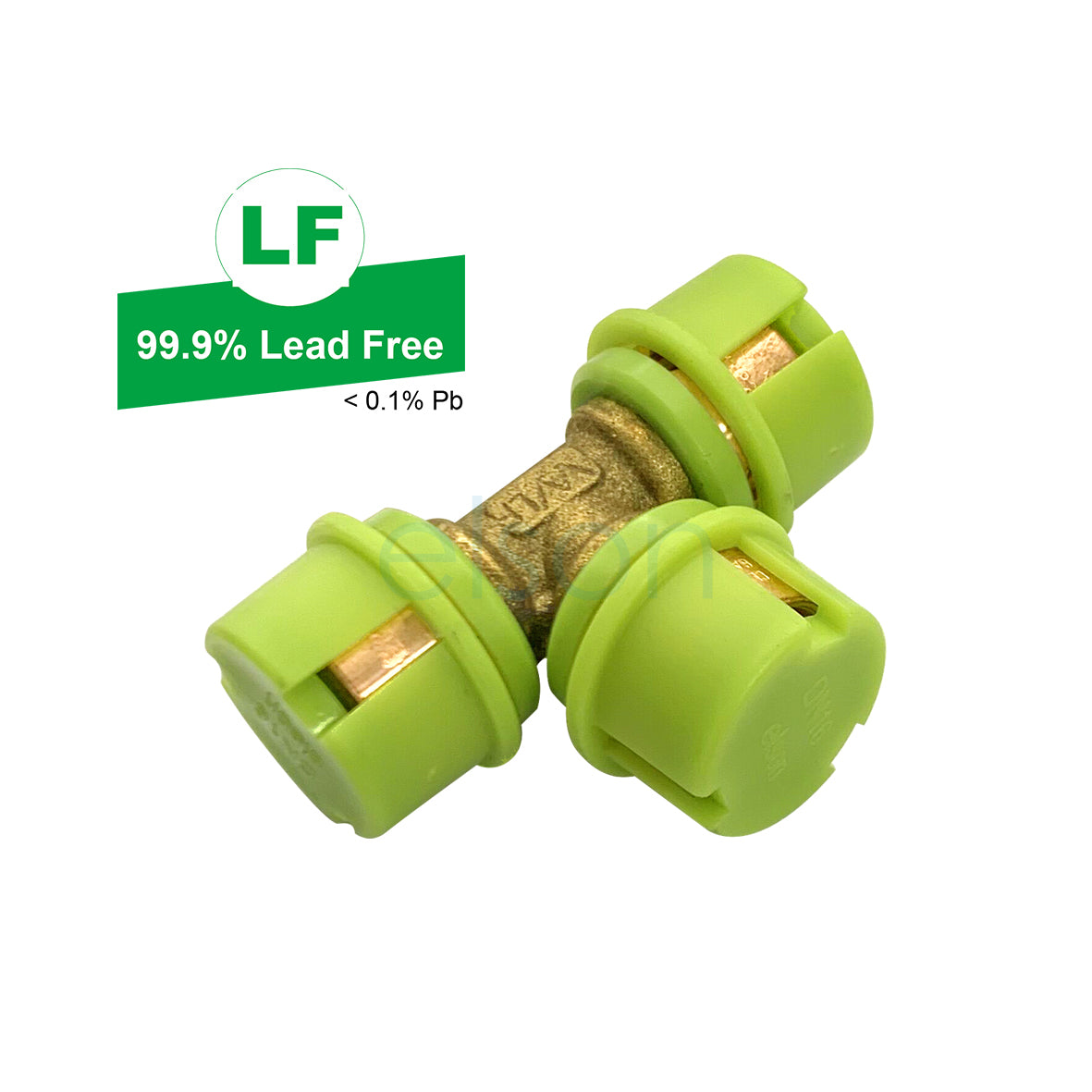 EPS Crimp Water & Gas Lead Free Dual Equal Tee