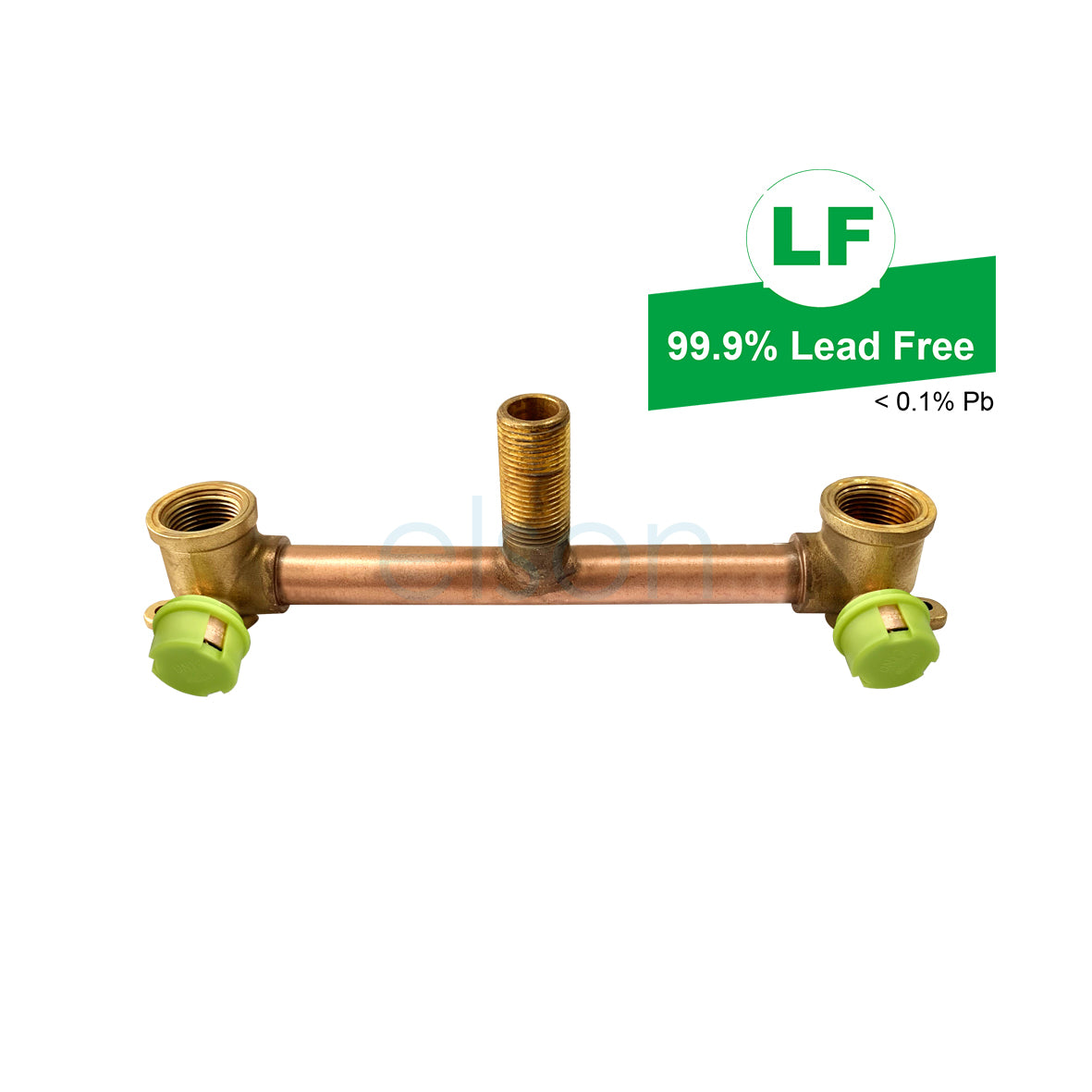 EPS PEX CRIMP W&G DUAL BATH/LAUNDRY ASSY R/A LF BRASS (FLOOR ENTRY)