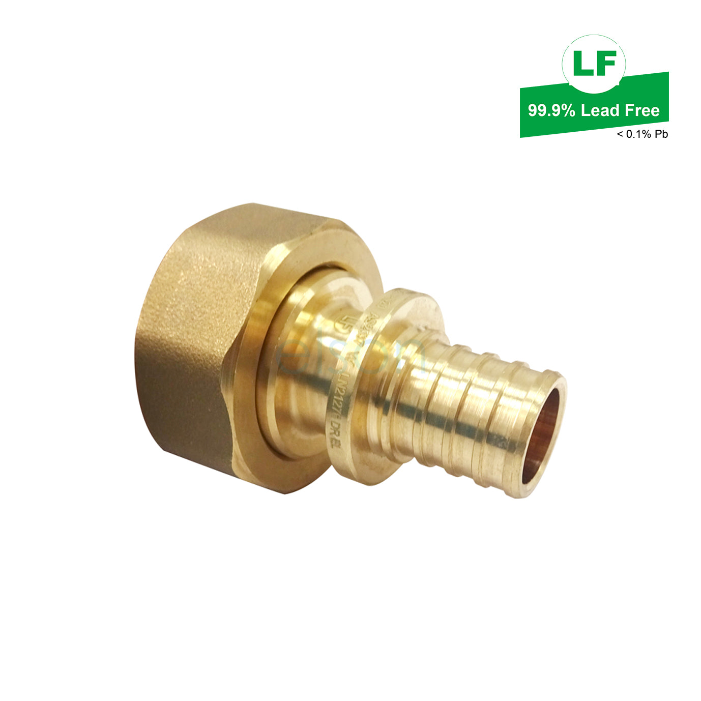 LF UNION BALL VALVE ADAPTOR LF DR BRASS 20MM PULL-ON PEX LF72304