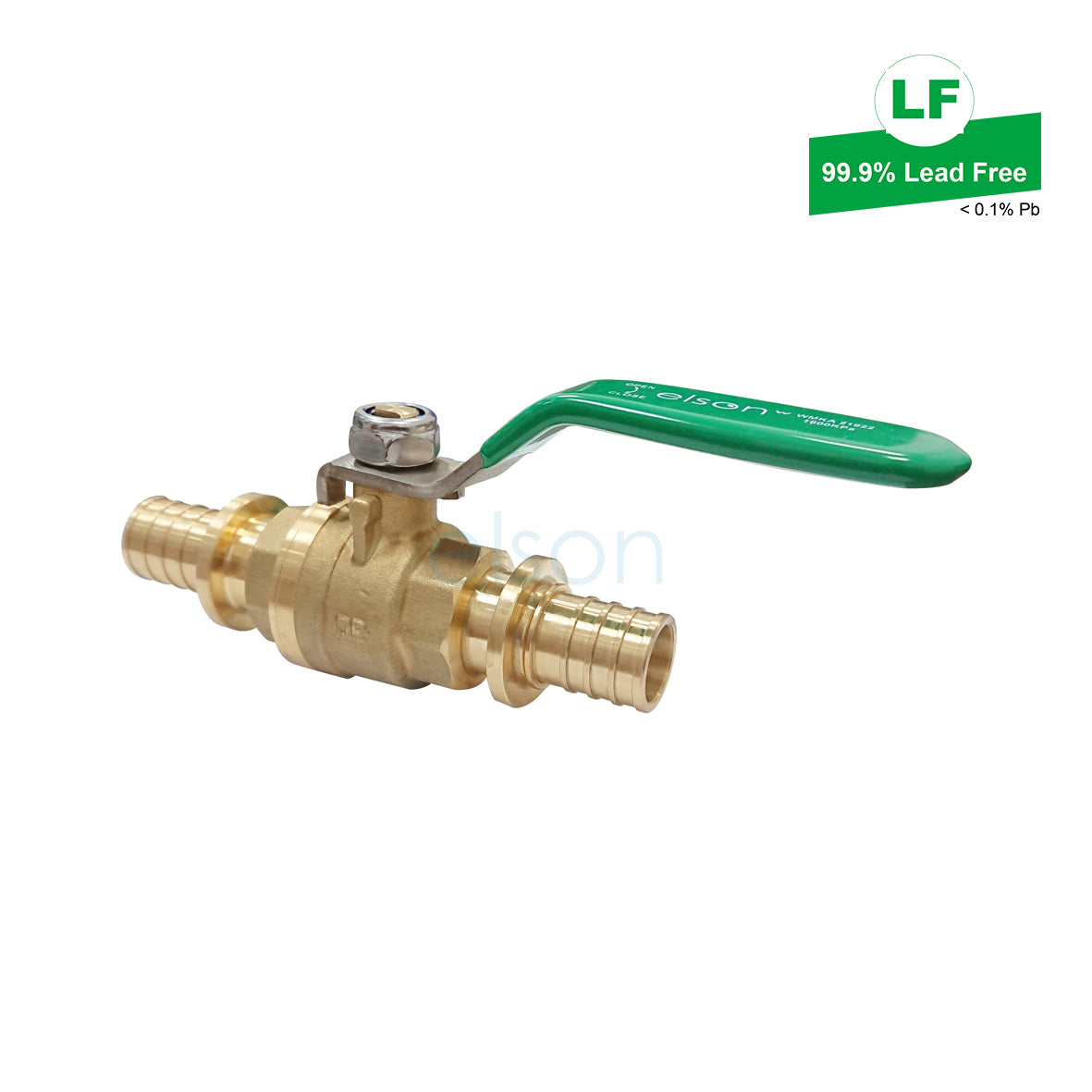 LF BUSHPEX PULL-ON WATER BALL VALVE LF DR BRASS L/H 25mm LF72384