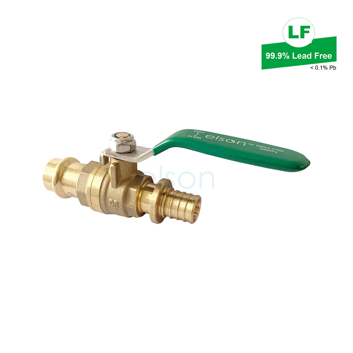 LF PRESS TO BUSHPEX PULL-ON PEX B/V LF DR BRASS L/H 20mm LF72392