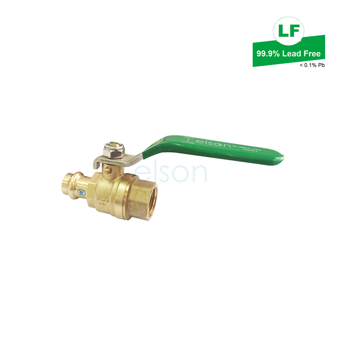 LF PRESS WATER BALL VALVE LF DR BRASS L/H DN15 x Rp1/2 FI LF73660