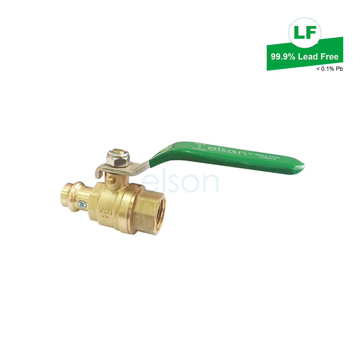 LF PRESS WATER BALL VALVE LF DR BRASS L/H DN20 x Rp3/4 FI LF73662