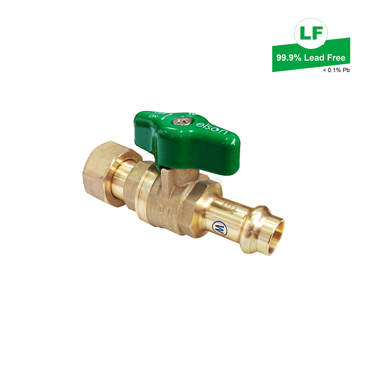 LF PRESS WATER B/V LF DR BRASS T/H G3/4 FI L/NUT X DN15 PRESS LF73672