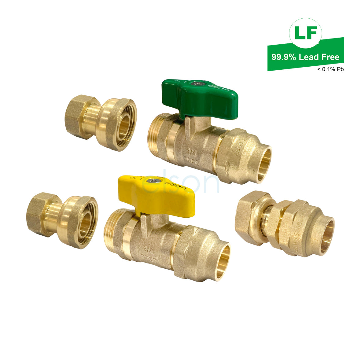LF FLARED UBV KIT GAS INST W/HTR LF DR BRASS G3/4 FI X 20Cn LF73728