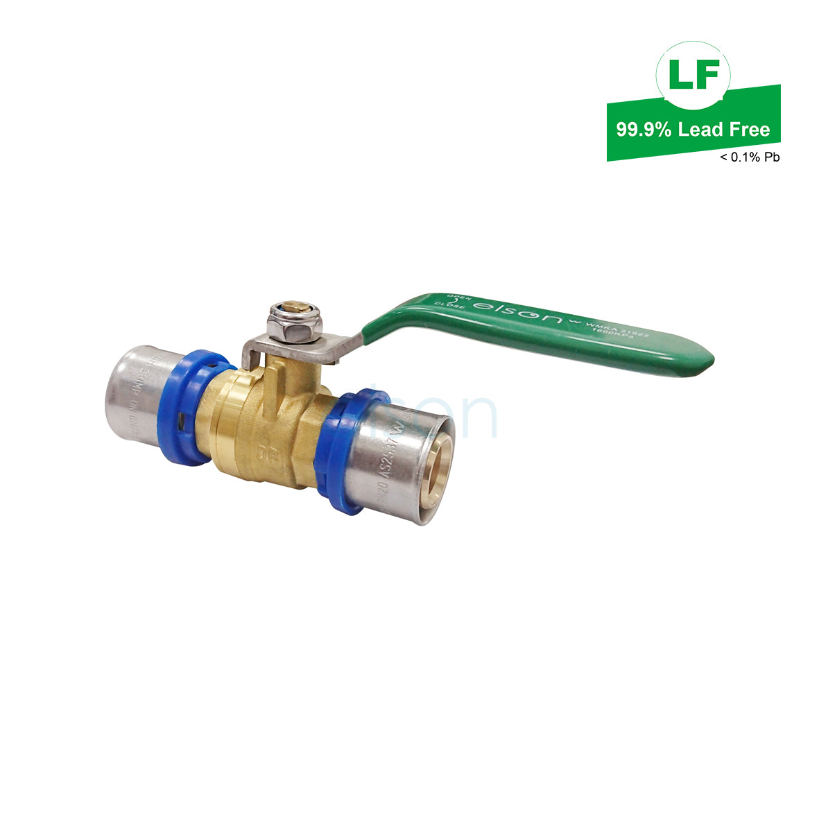 LF BUSHPEX CRIMP-ON BALL VALVE LF DR BRASS L/H 25mm W LF73984