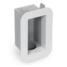 Laundry outlet box on a white background