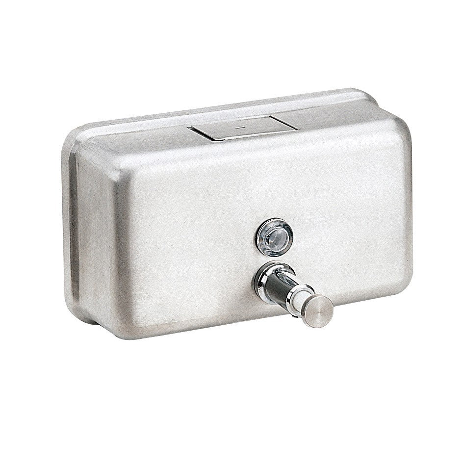 Horizontal Soap Dispenser in Satin Stainless Steel