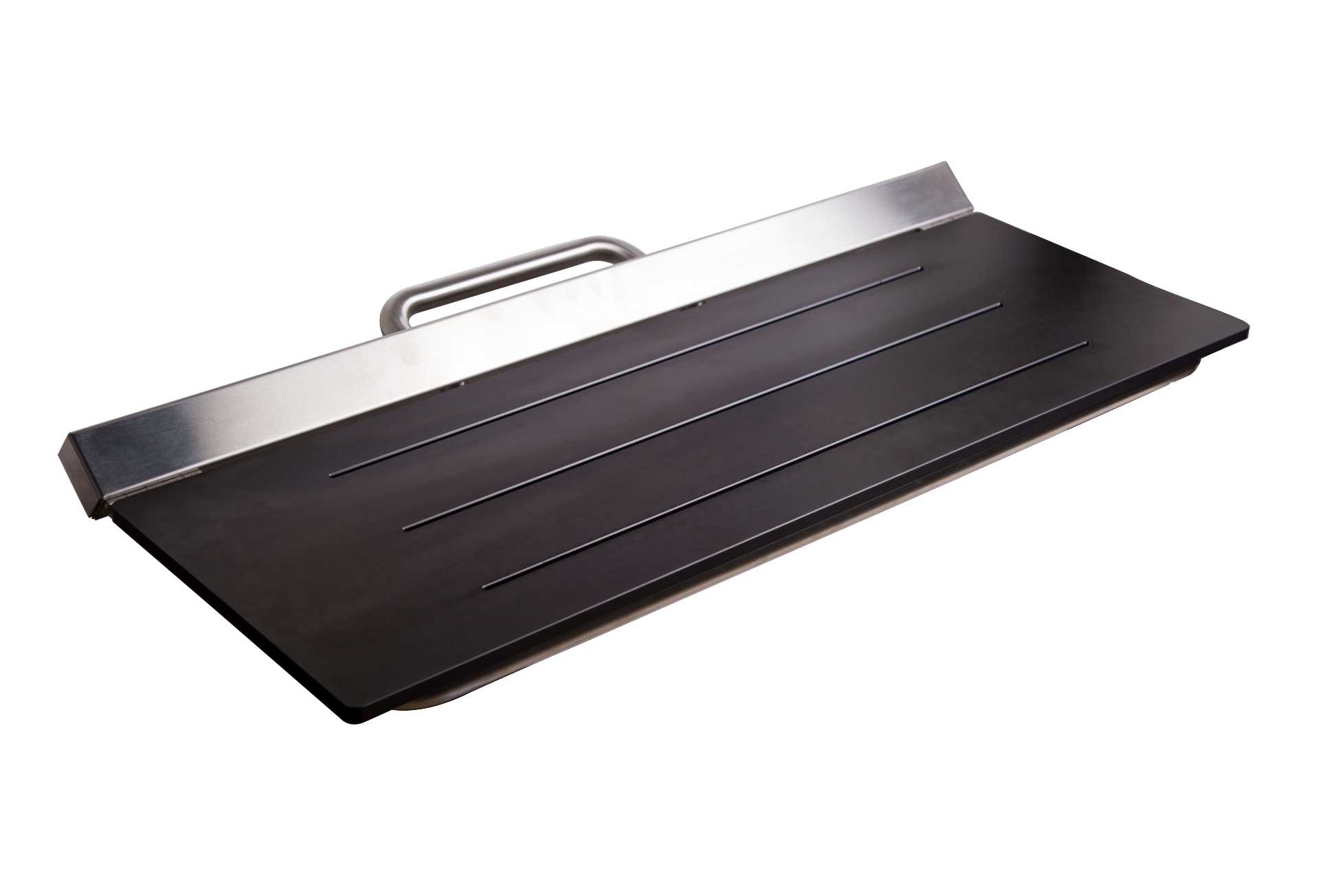 Accessible Folding Shower Seat - Compact Laminate in Designer Black