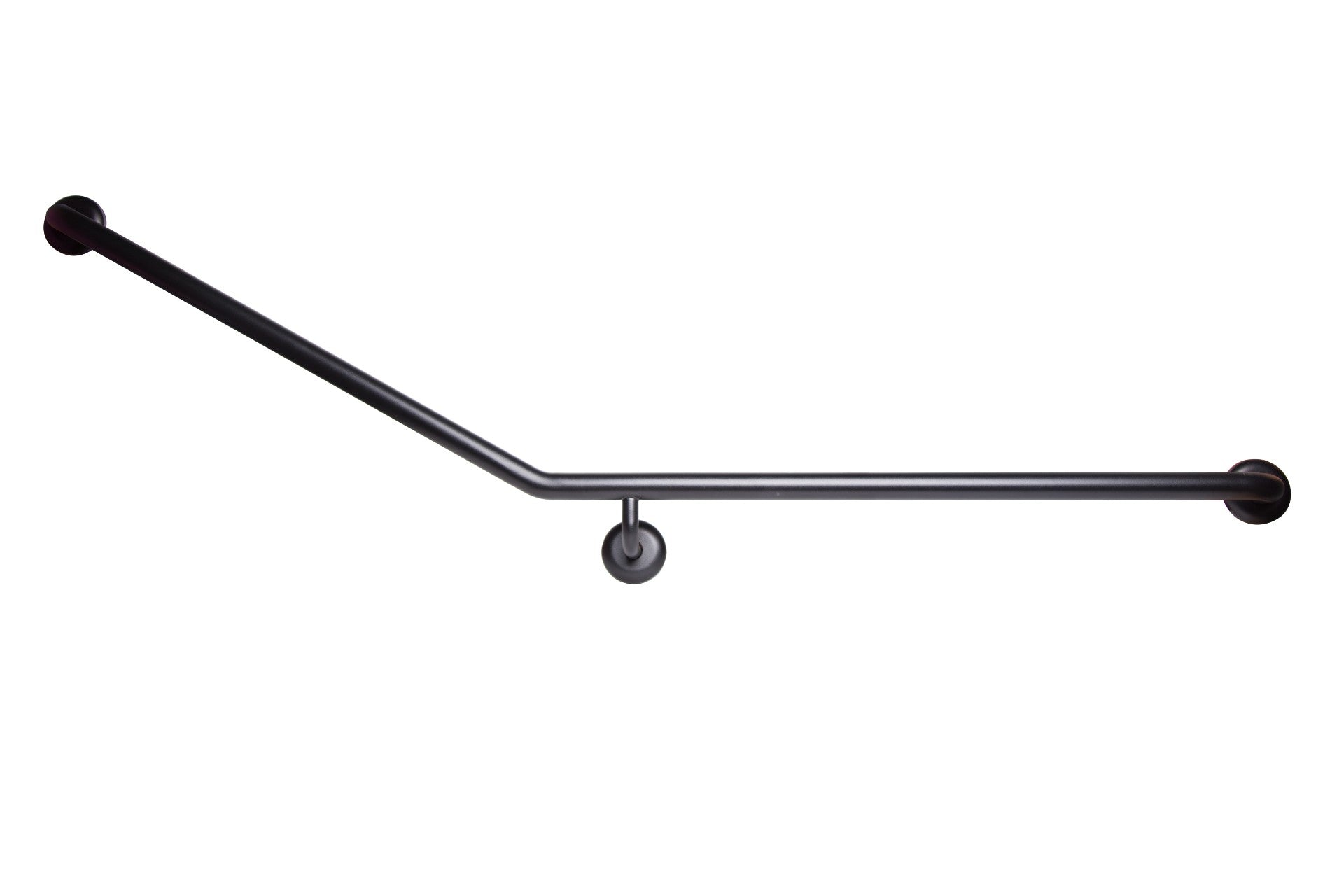 30° Flush Mount Side Wall 840x700mm RH in Designer Black