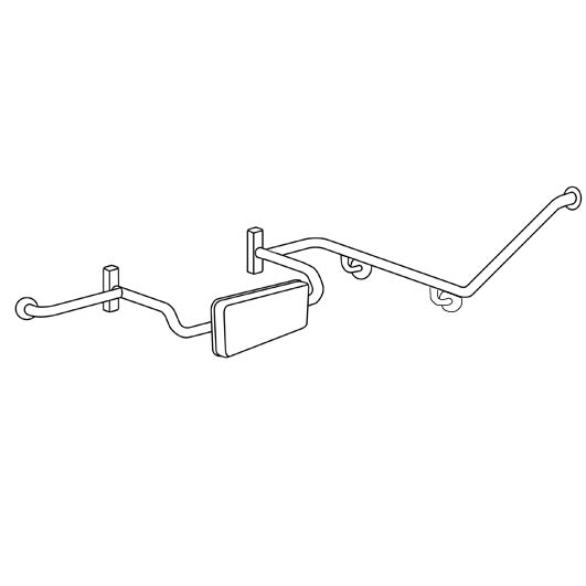 40° Grab Rail & Backrest Set LH