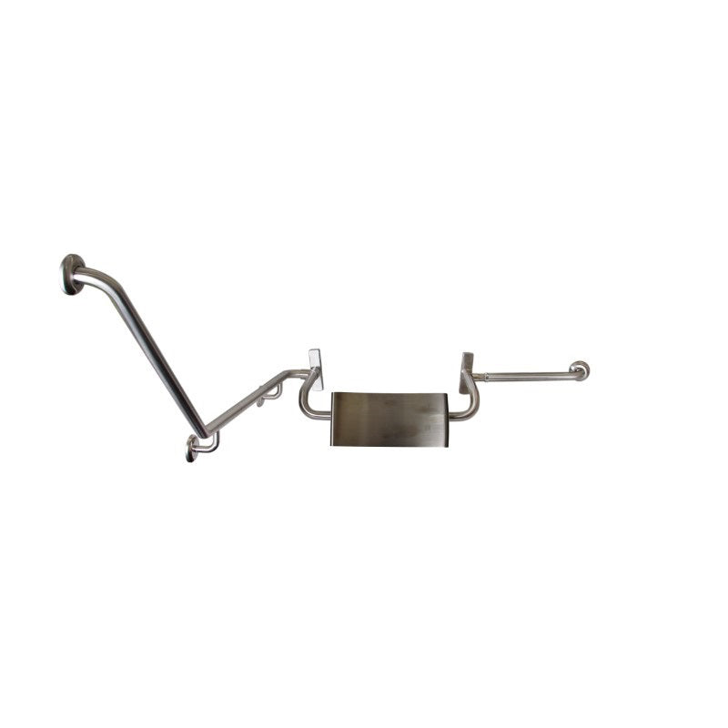 40° Grab Rail & Vandal Proof Backrest Set RH