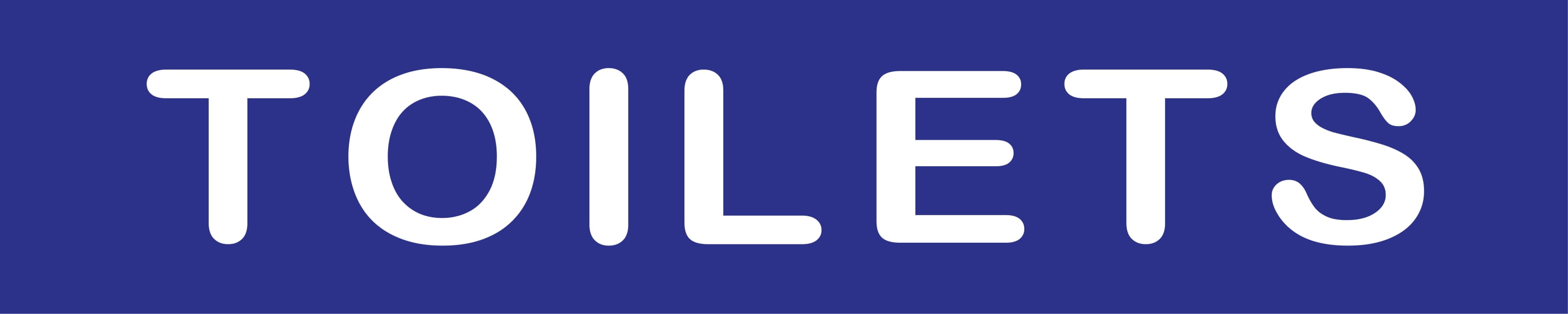 Toilets Sign 375mmW x 75mmH