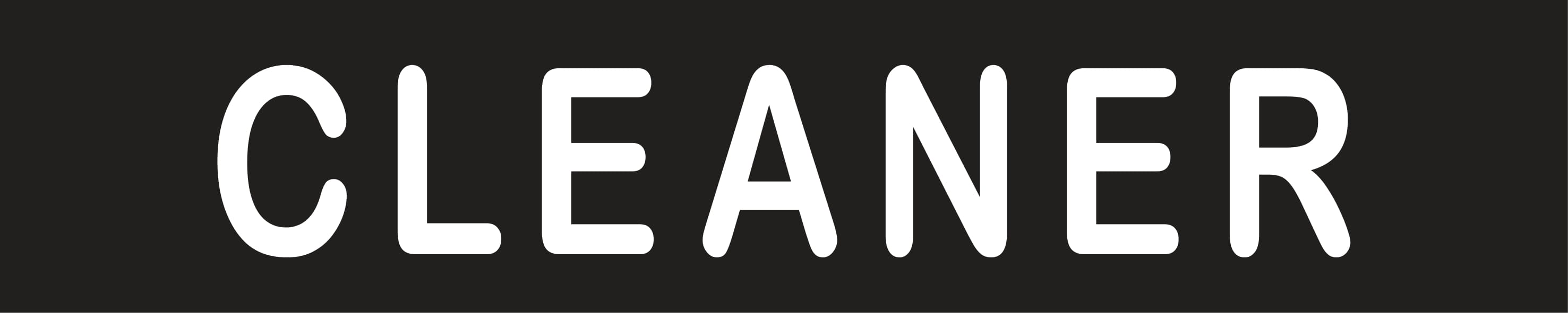 Cleaner Sign