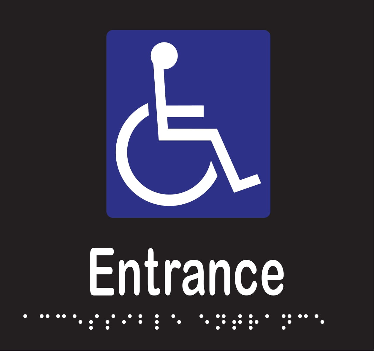 Accessible Entrance Braille