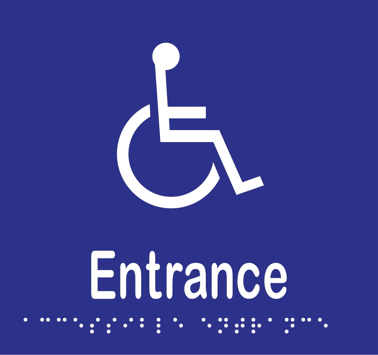 Accessible Entrance Braille 160mmW x 150mmH