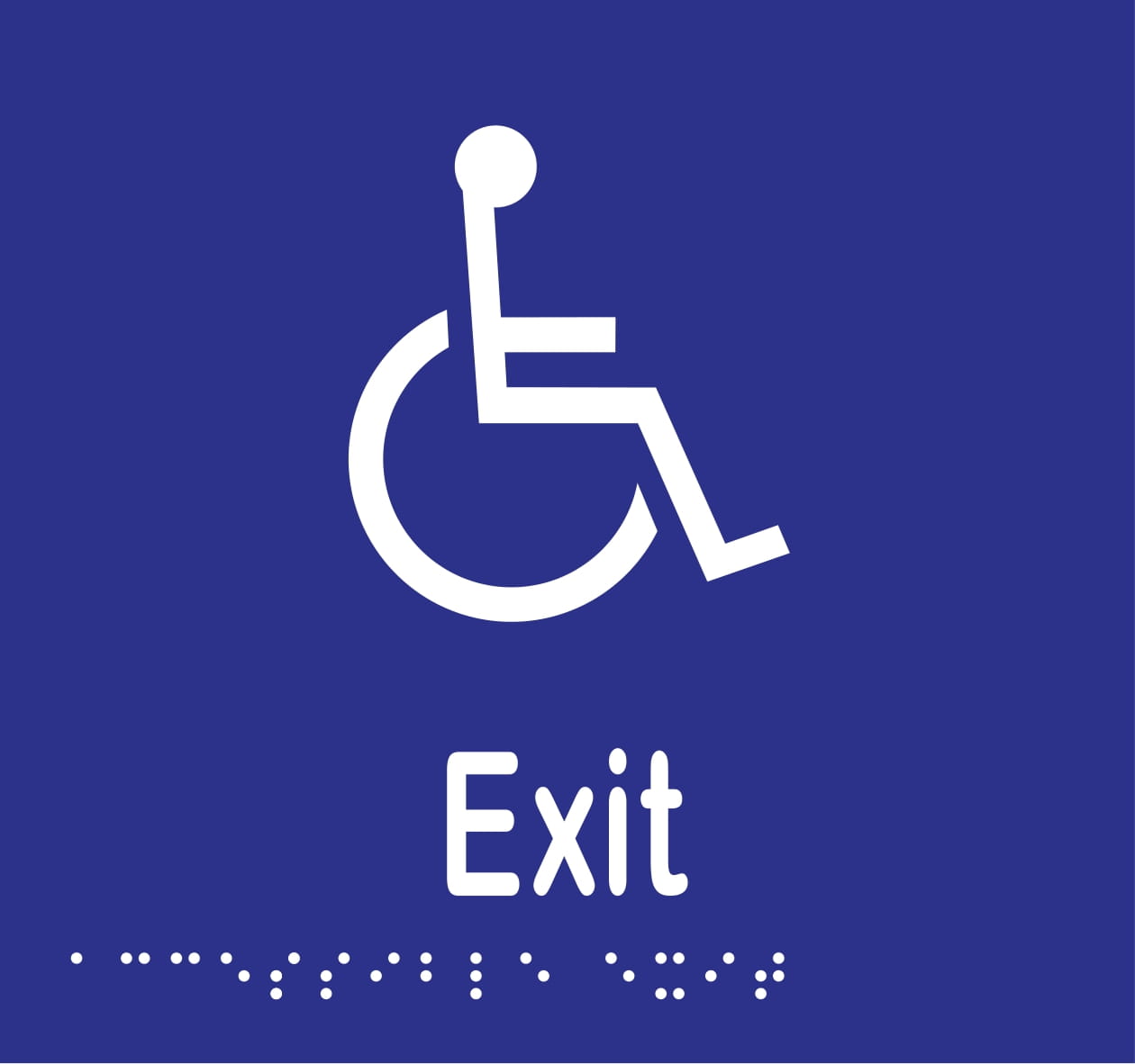 Accessible Exit Braille 160 x 150