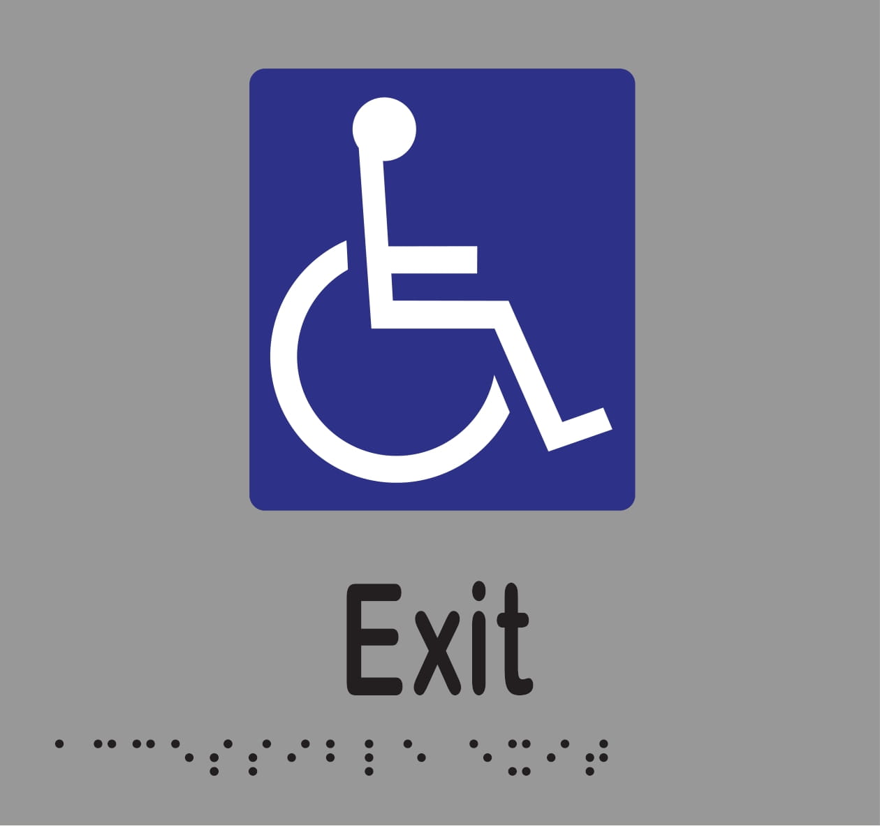 Accessible Exit Braille 160 x 150