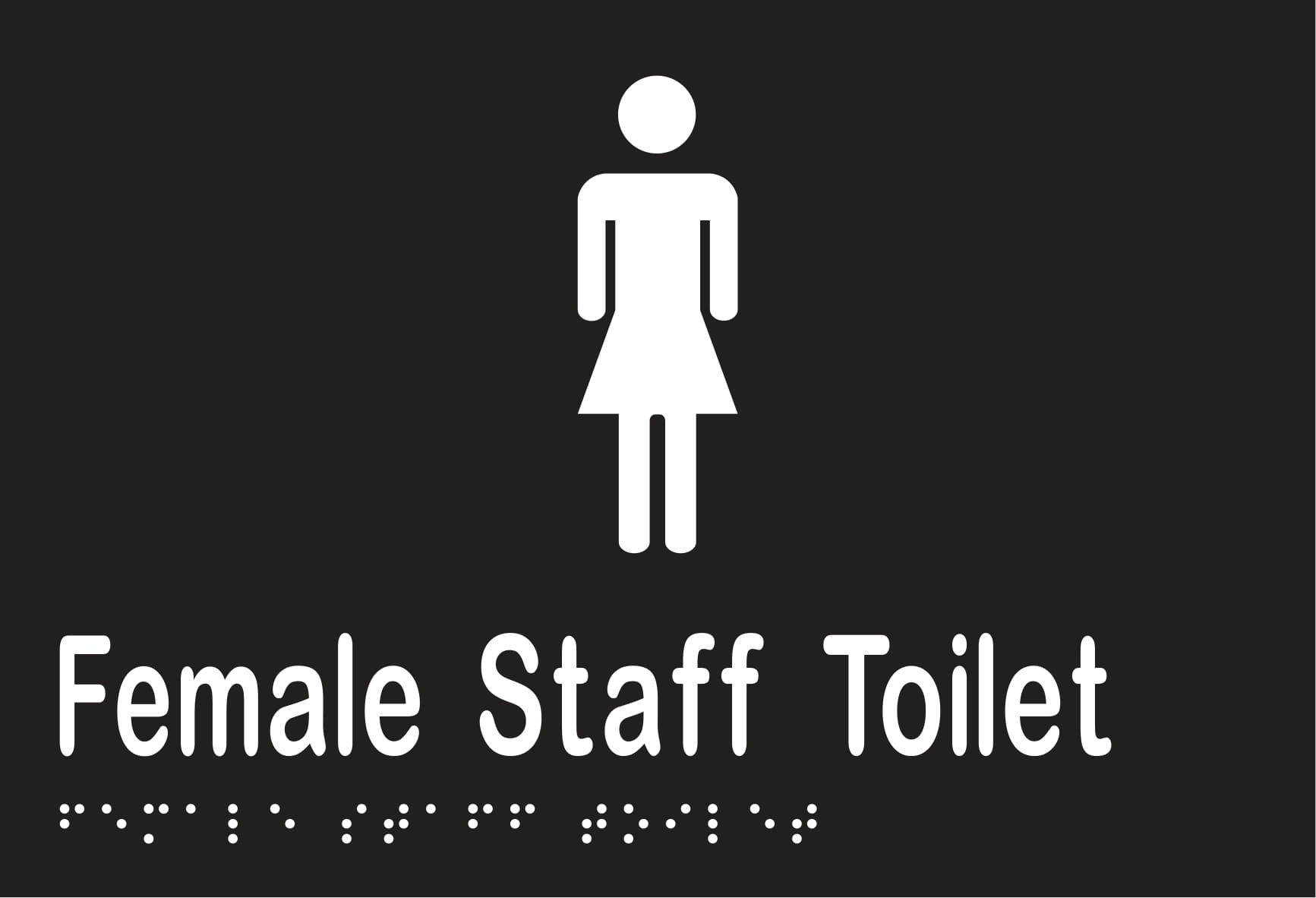 Female Staff Toilet Braille
