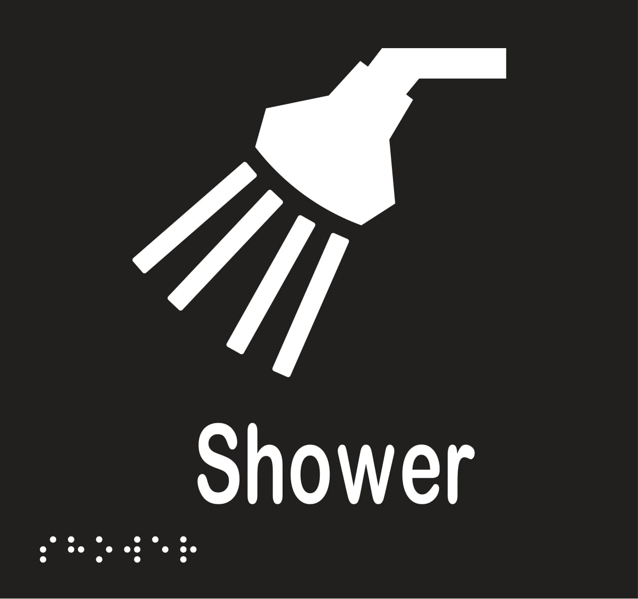 Shower Braille 160mmW x 150mmH