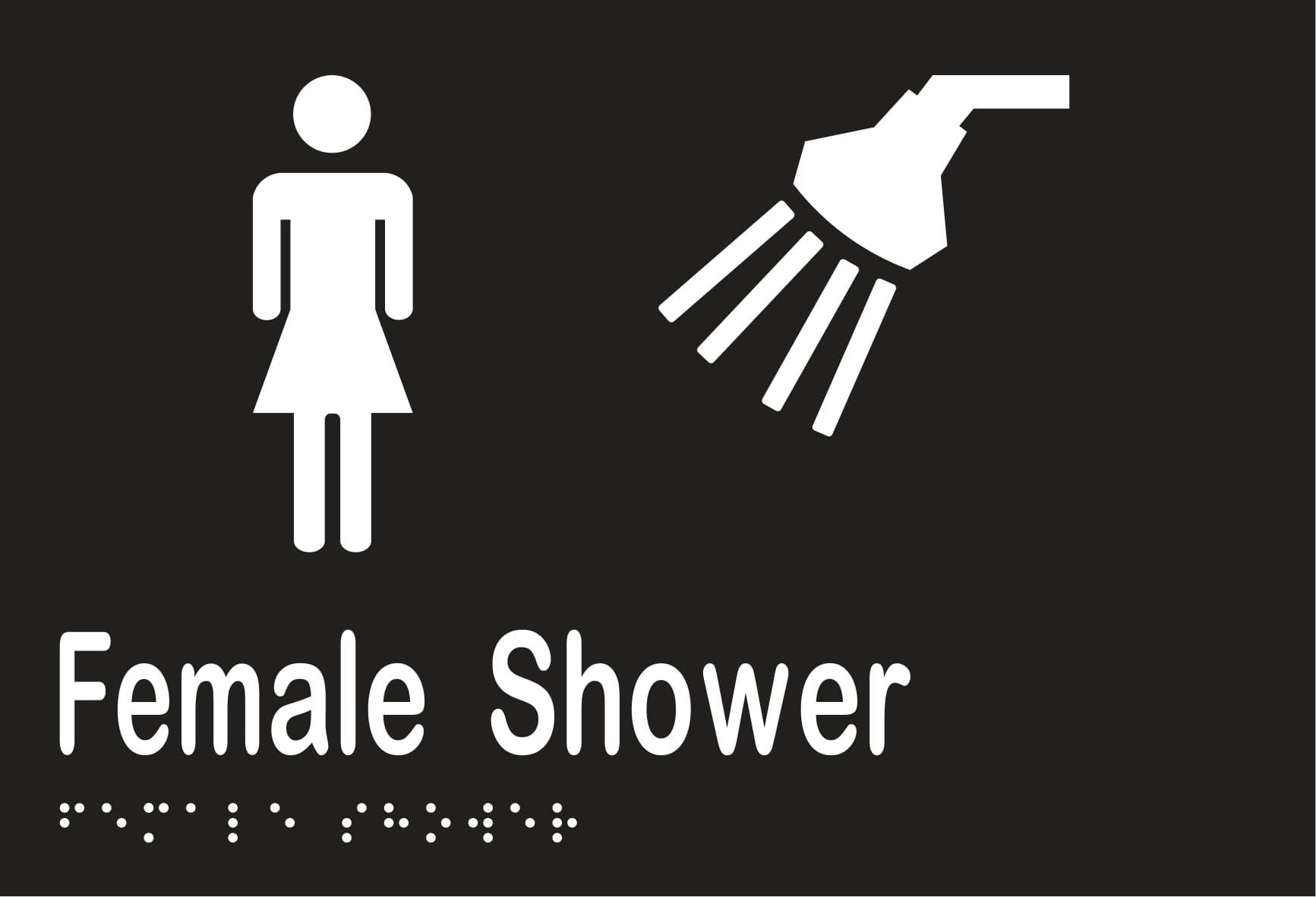 Female Shower Braille