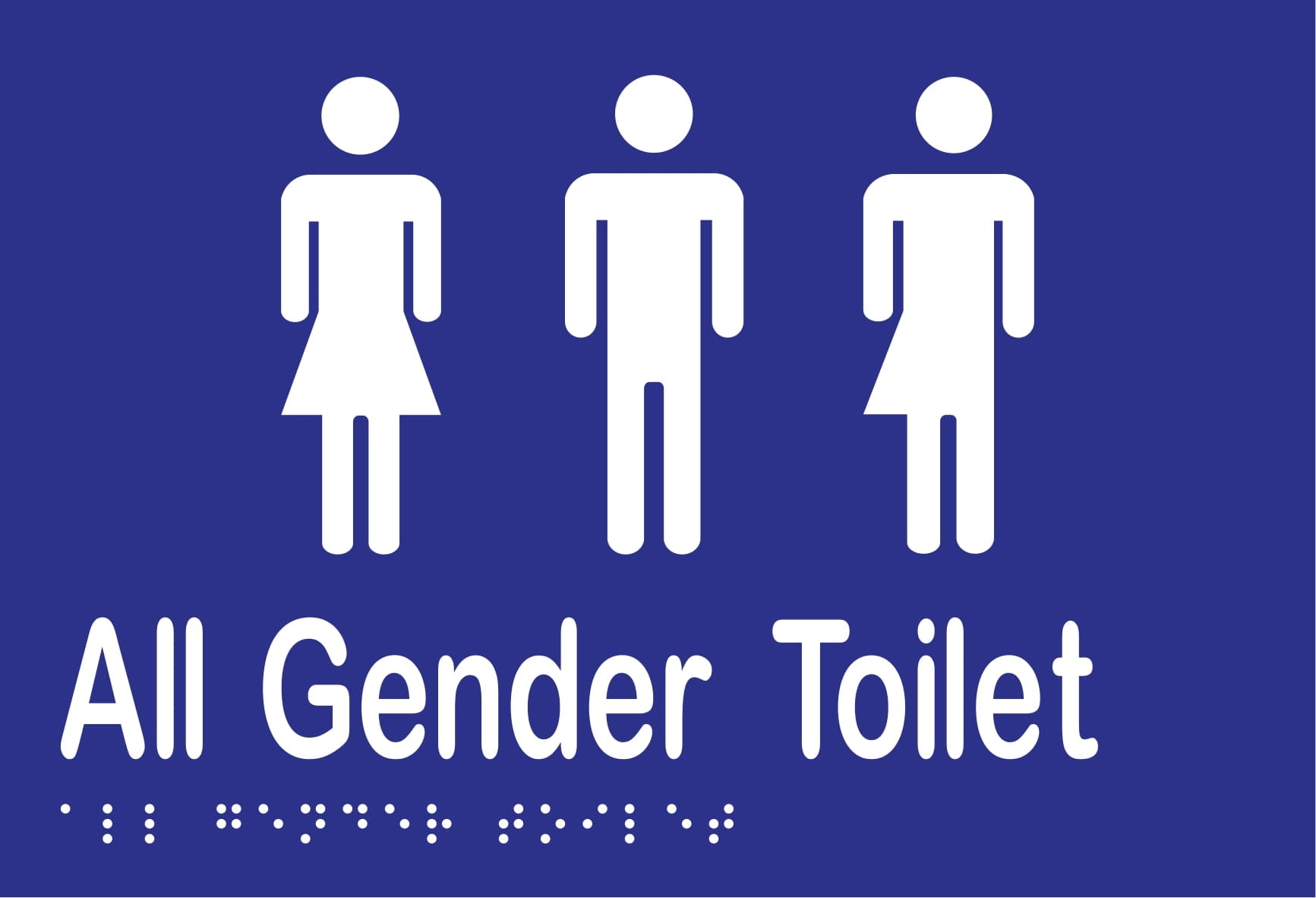 All Gender Toilet 220mmW x 150mmH
