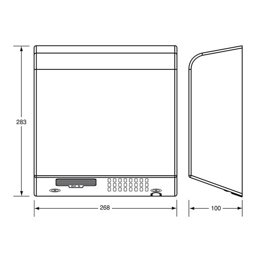 Slimline Auto Hand Dryer in Satin Stainless Steel