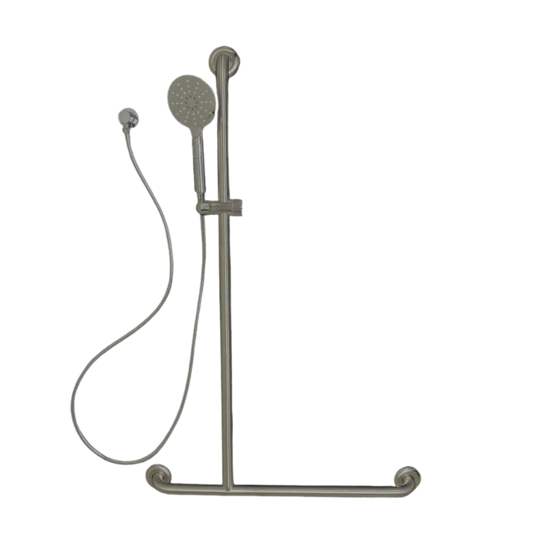 Offset Flush LH Mount Shower Grab Rail Kit