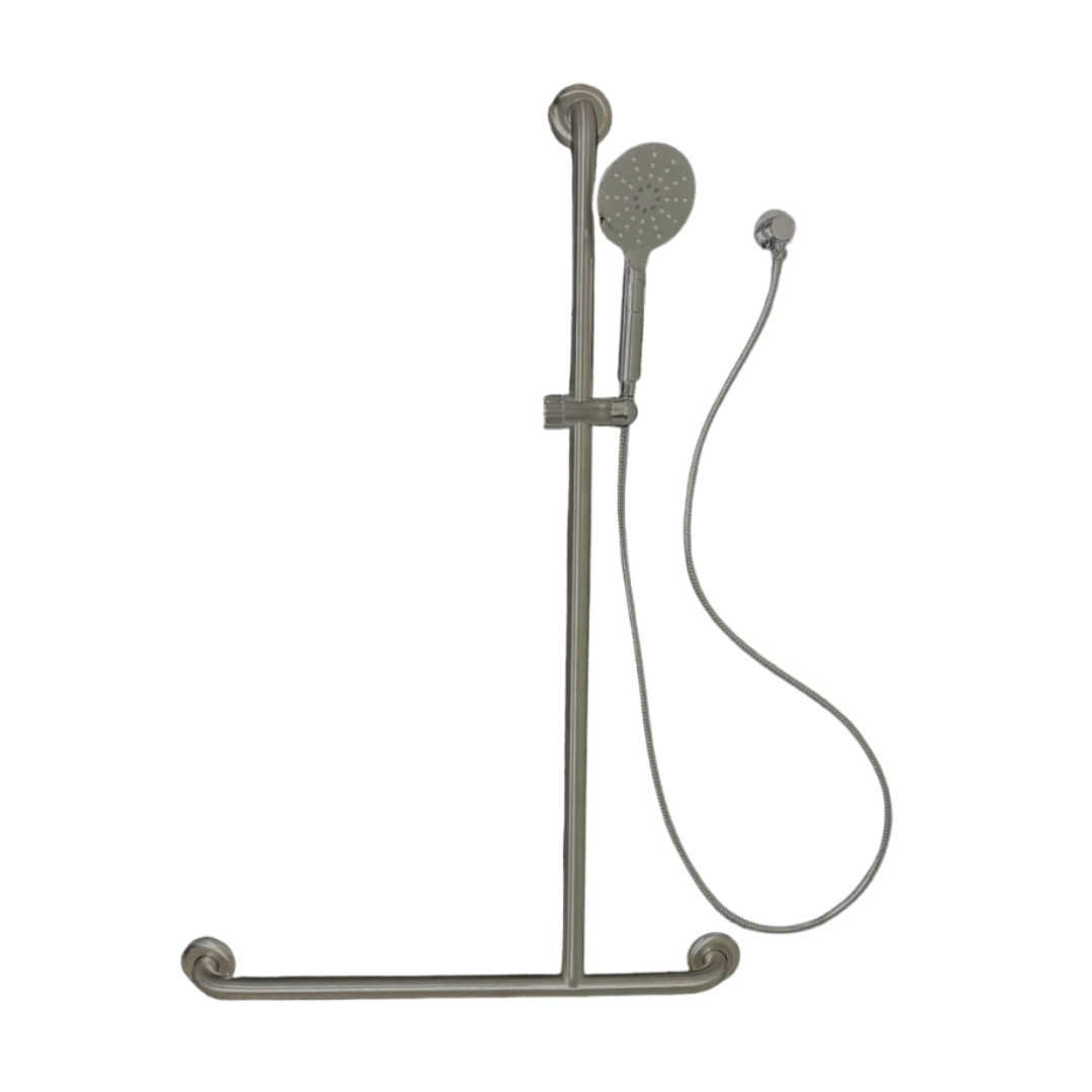 Offset Flush RH Mount Shower Grab Rail Kit