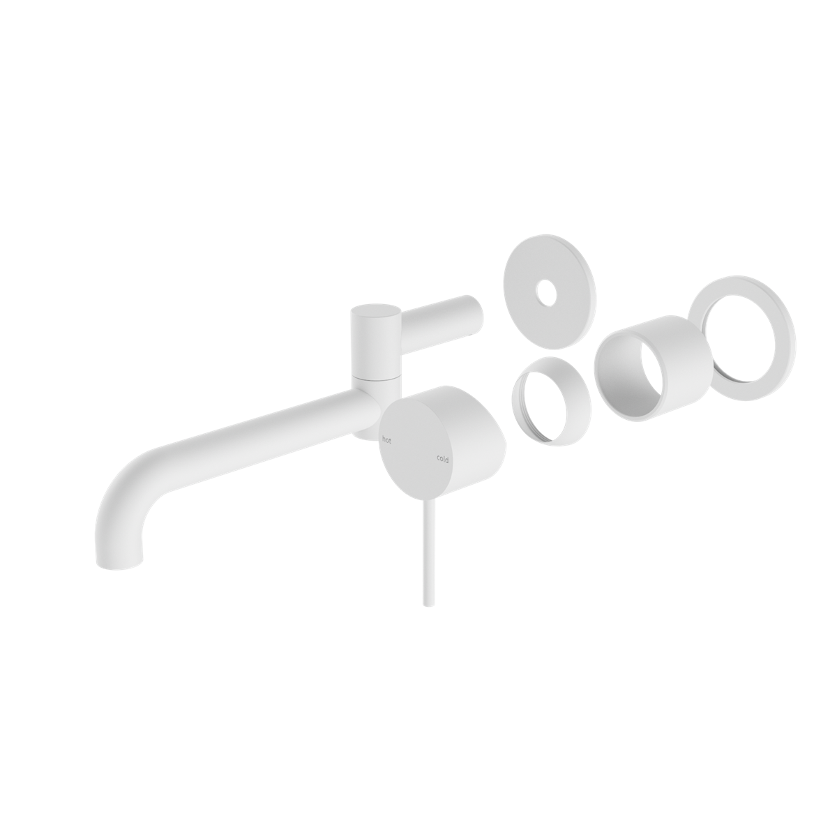 Mecca Wall Basin/bath Mixer Swivel Spout 225mm Trim Kits Only