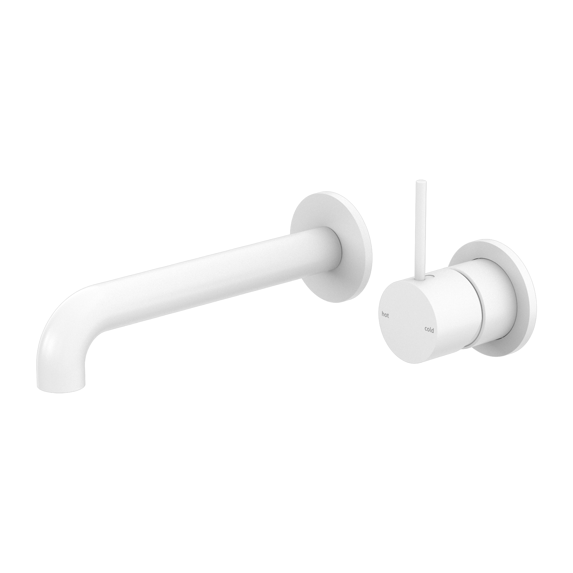 Mecca Wall Basin/bath Mixer Separate Back Plate Handle Up 260mm