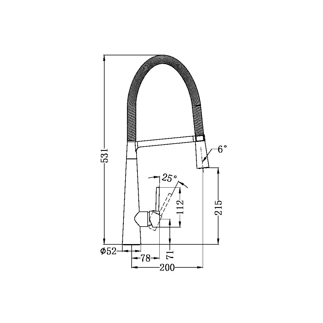Macro Pull Out Sink Mixer