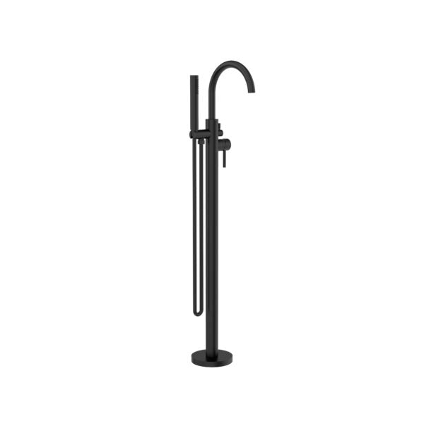 Round Floormount Mixer With Handshower