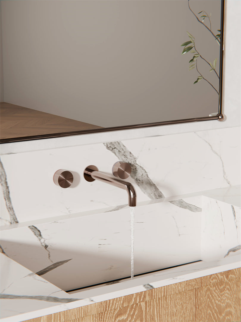 Kara Wall Basin Set Brushed Bronze