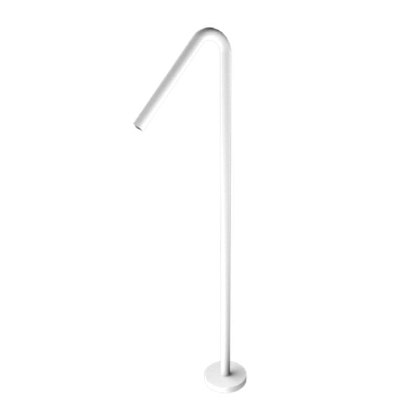 Mecca Floor Standing Bath Spout Only Matte White