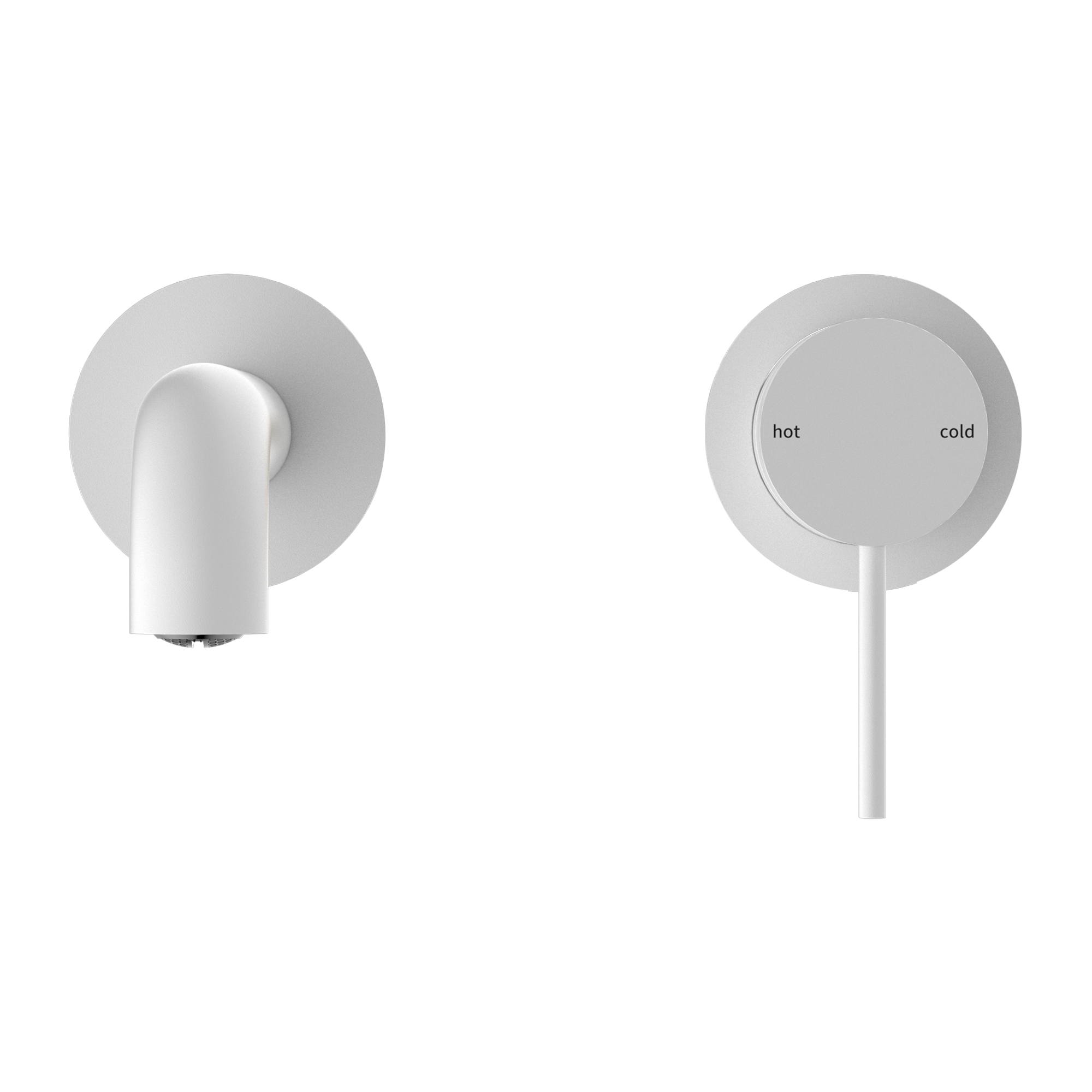 Mecca Wall Basin/bath Mixer Separate Back Plate 120mm