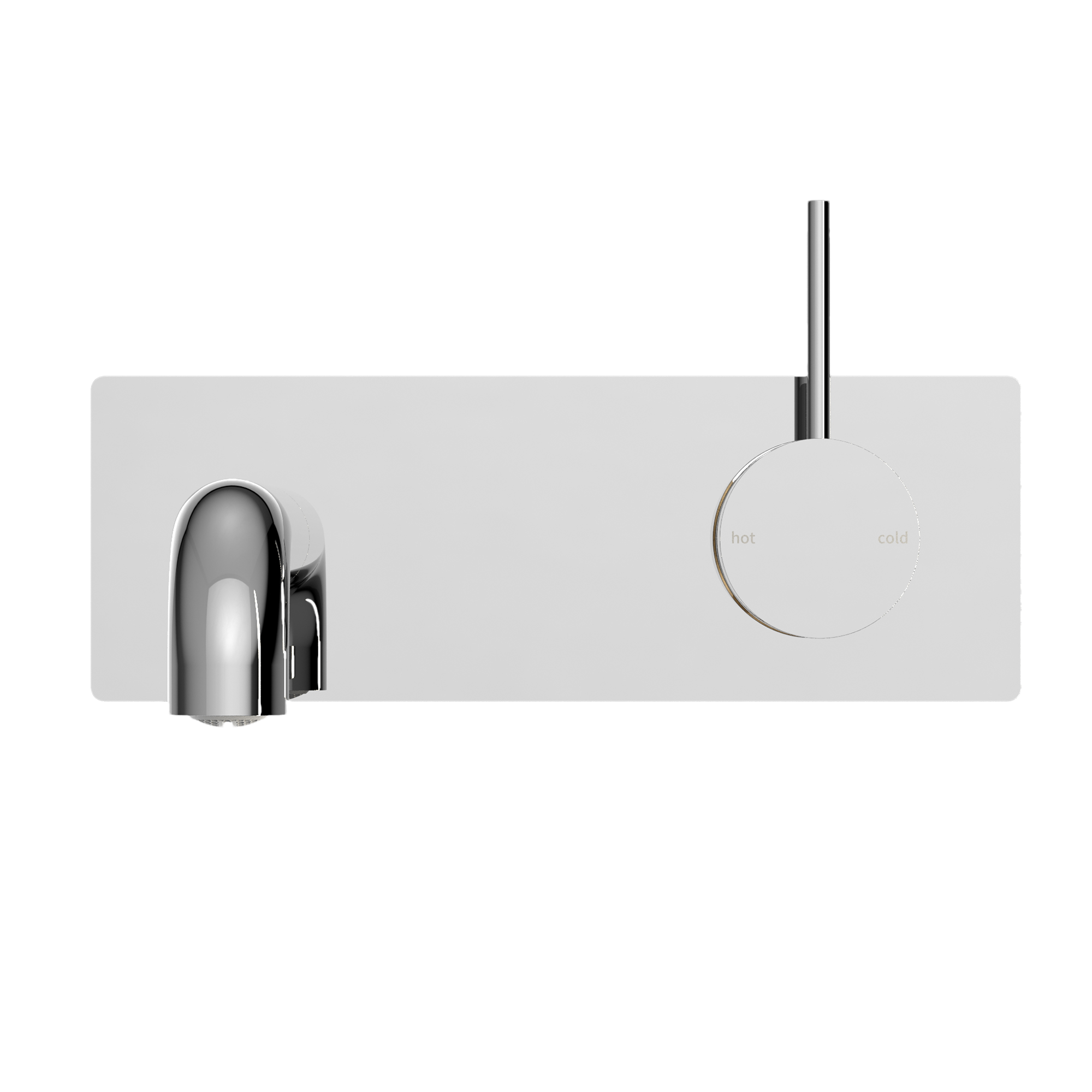 Mecca Wall Basin/bath Mixer Handle Up 185mm