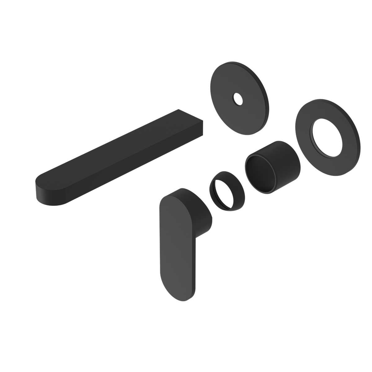 Ecco Wall Basin/Bath Mixer Separate Back Plate Trim Kits Only