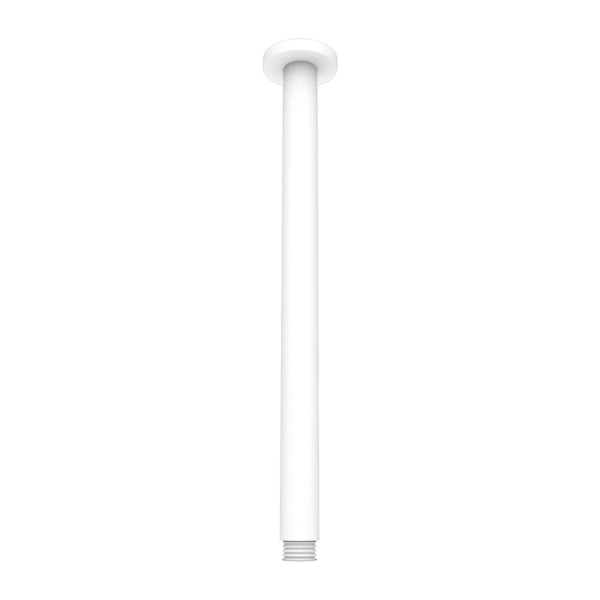 Round Ceiling Arm 300MM Length Matte White