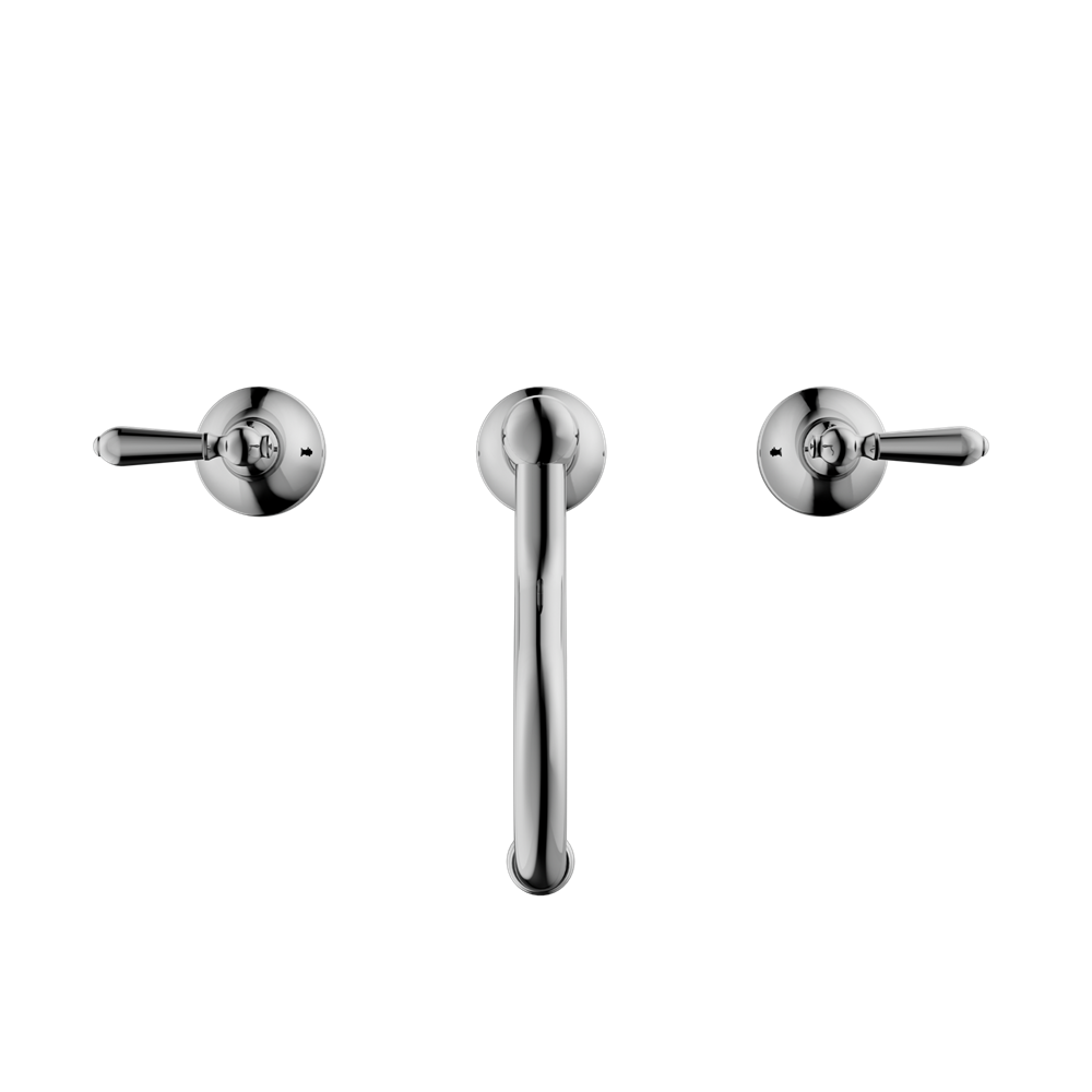 York Basin Set with Metal Lever