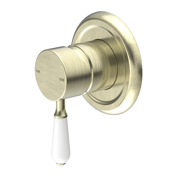 York Shower Mixer With Porcelain Lever