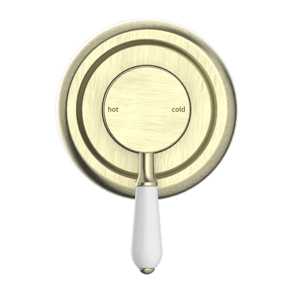 York Shower Mixer With Porcelain Lever