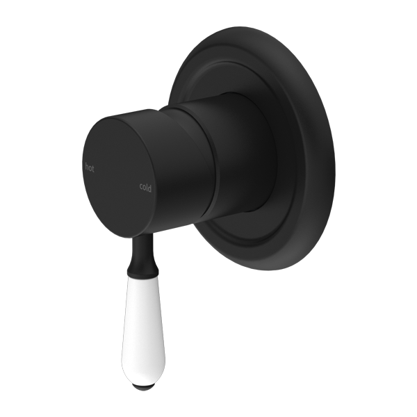 York Shower Mixer With Porcelain Lever