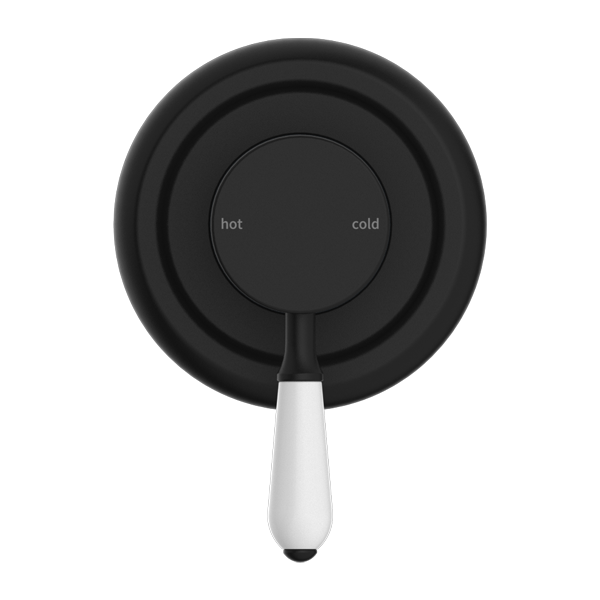 York Shower Mixer With Porcelain Lever